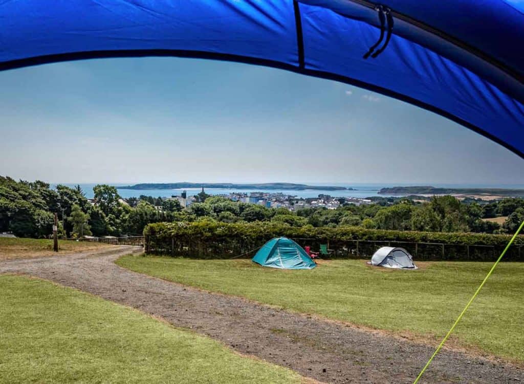 Meadow Farm Campsite View of tenby