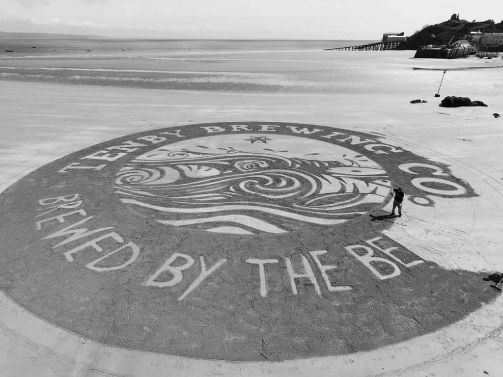 Tenby Brewing Co Beach Art