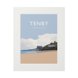 Tenby Lifeboat Station 16 x 20 inch Mounted Print